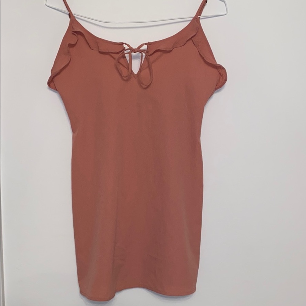Pink mini dress